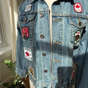 Hudson's Bay Olympic Denim Jacket with Patches